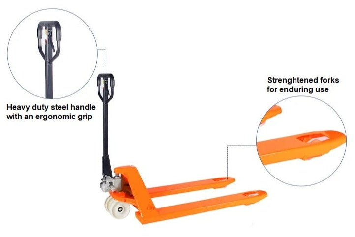 Manual pump truck features Manual pump truck features