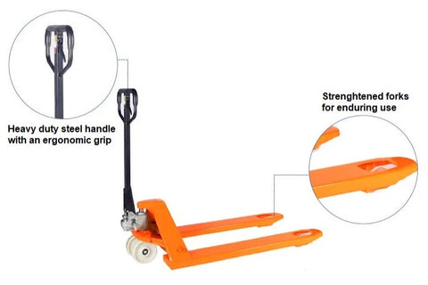 Manual pump truck features Manual pump truck features