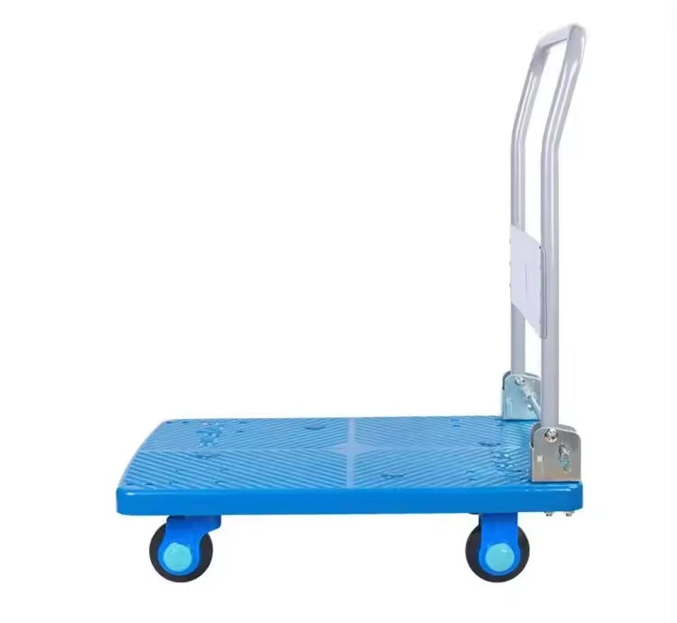 Platform truck with foldable handle