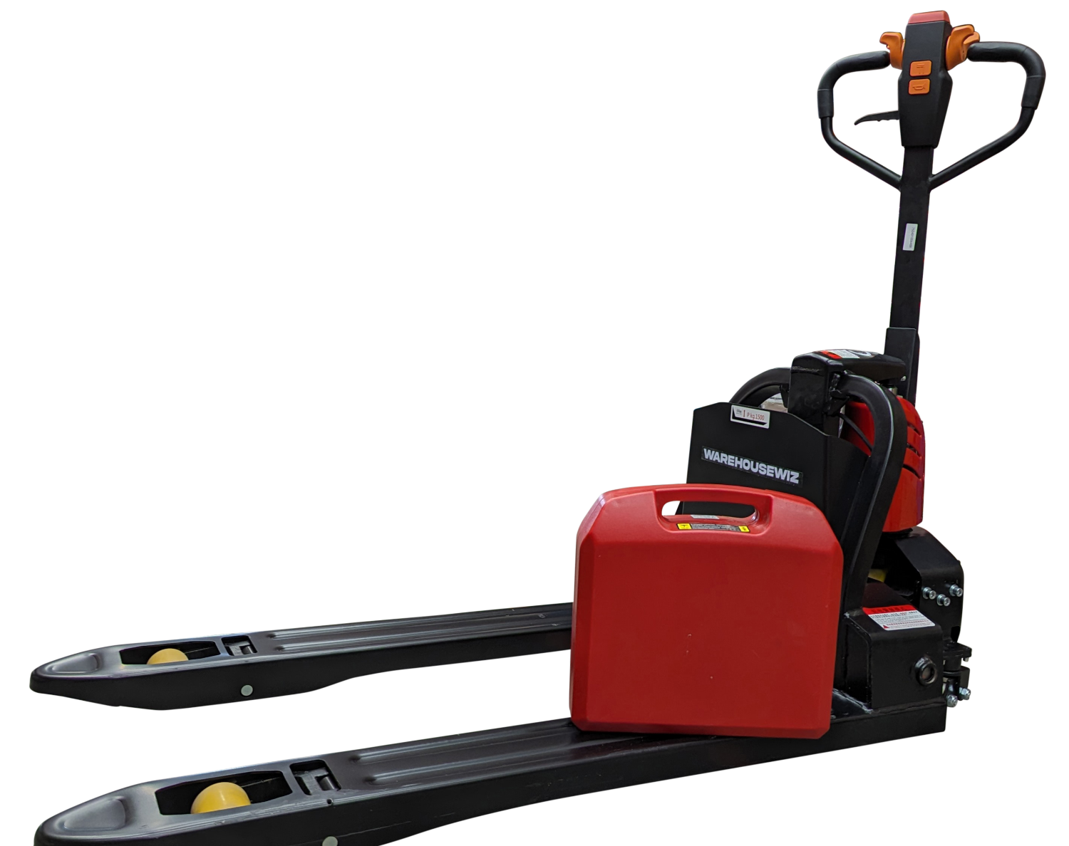Electric pallet jack with removable battery