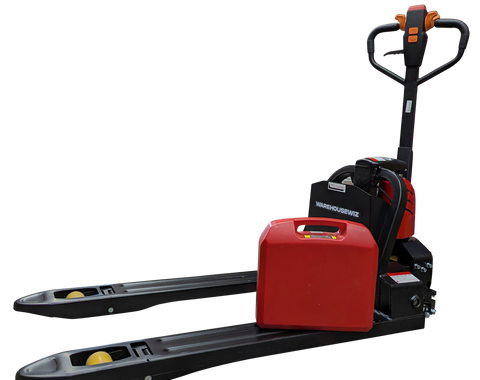 Electric pallet jack with removable battery