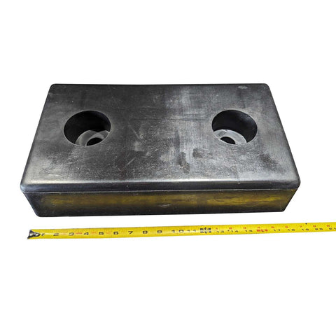 molded loading dock bumper measurements
