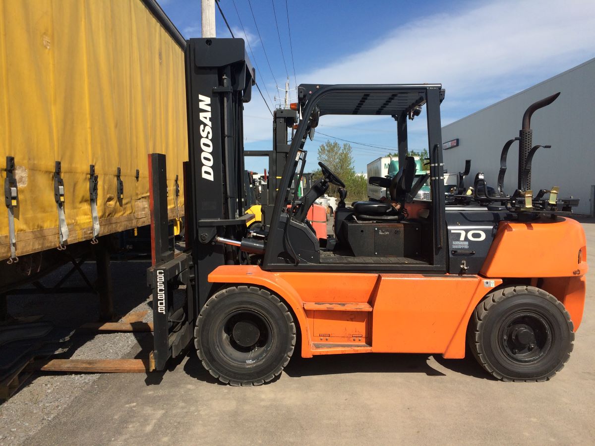 doosan used propane forklift 15,500lbs capacity