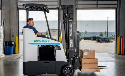 new unicarriers ac electric standup forklift