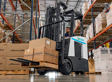 unicarriers ac electric standup forklift