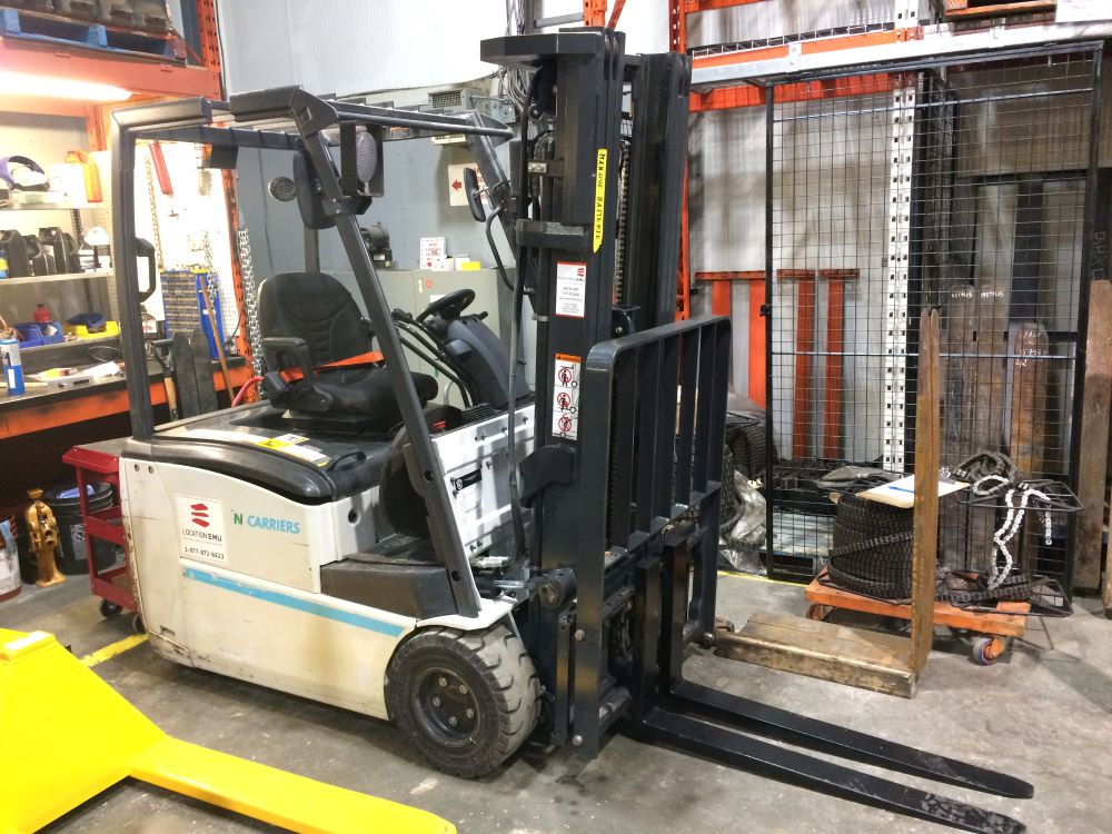 unicarriers used electric forklift 4000lbs capacity